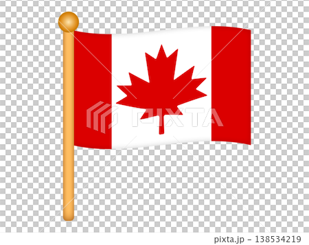 加拿大國旗插圖素材 6 138534219
