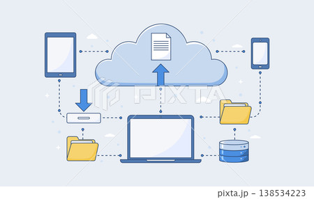 cloud-backup-data-upload-network-devices-flat-vector 1 138534223