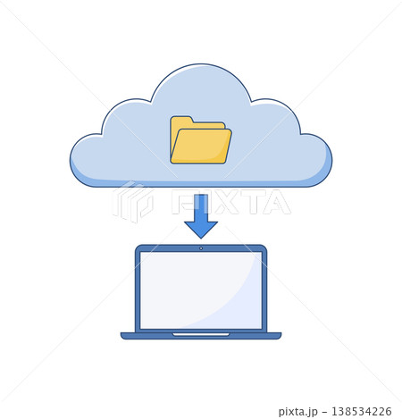 cloud-storage-file-download-laptop-vector cloud-storage-file-download-laptop-vector 138534226