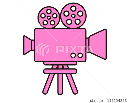 映画の撮影用ビデオカメラのイラスト素材5 映画の撮影用ビデオカメラのイラスト素材5 138534238
