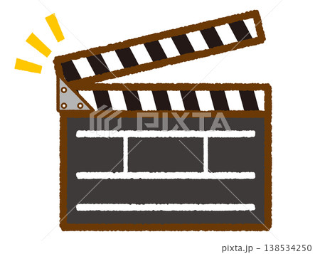 カチンコのイラスト素材3 カチンコのイラスト素材3 138534250