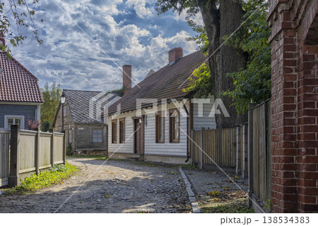 Explore the charming streets of Cesis, Latvia, where history and nature meet on a serene autumn day Explore the charming streets of Cesis, Latvia, where history and nature meet on a serene autumn day 138534383