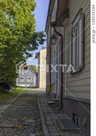 Discovering the charming streets of cesis, latvia on a sunny day Discovering the charming streets of cesis, latvia on a sunny day 138534384