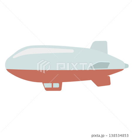 飛行船のイラスト 138534853