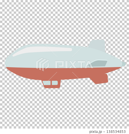 飛行船のイラスト 138534853