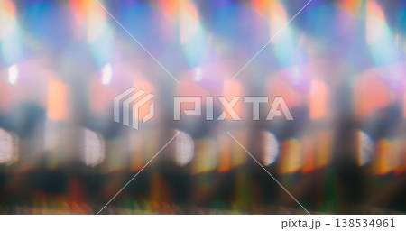 Gradient bokeh light. Striped background. Colorful luminosity lines abstract defocused texture. Vintage orange blue green glow old film effect. Gradient bokeh light. Striped background. Colorful luminosity lines abstract defocused texture. Vintage orange blue green glow old film effect. 138534961
