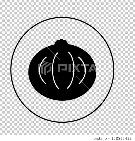 Monochrome onion silhouette 138535412