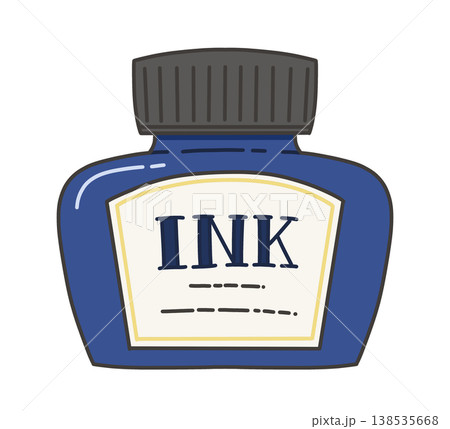 青いインクの瓶 138535668