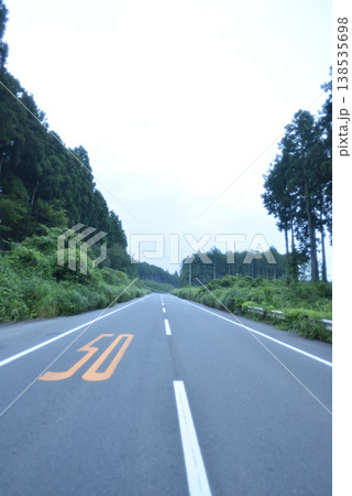 森の中の道路 森の中の道路 138535698