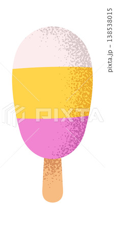 IceCream Popsicle With Sprinkles Texture Cartoon 138538015