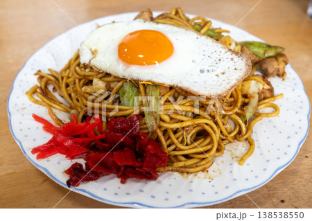 とても美味しい日本の岡山県真庭市のひるぜん焼そば 138538550