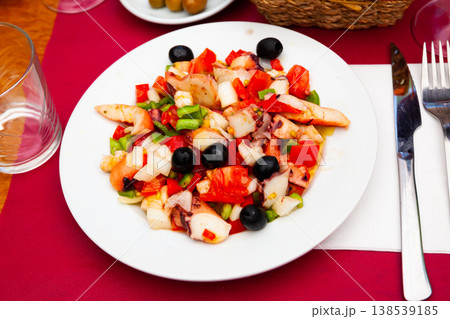 Seafood salad Salpicon de marisco Seafood salad Salpicon de marisco 138539185