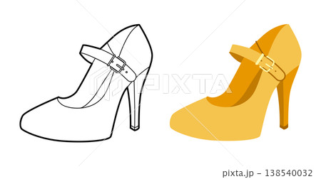 Mary Jane pump women yellow heel flat plus line set. Strap round toe vintage dress footwear for party, wedding, retro, Mary Jane pump women yellow heel flat plus line set. Strap round toe vintage dress footwear for party, wedding, retro, 138540032