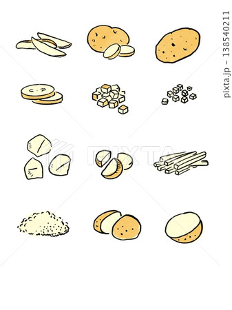 筆タッチのじゃがいも 138540211