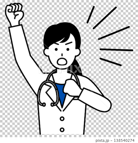 女醫生抗議 女醫生抗議 138540274