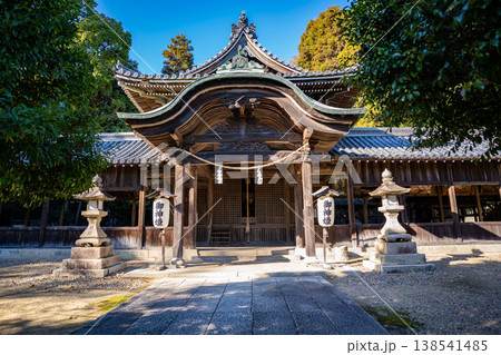 大避神社の拝殿の風景（赤穂市） 138541485