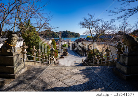 大避神社の参道の風景(赤穂市) 大避神社の参道の風景(赤穂市) 138541577