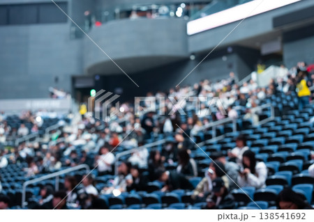 イベント会場客席の観衆　イメージ映像用ぼかし写真 138541692