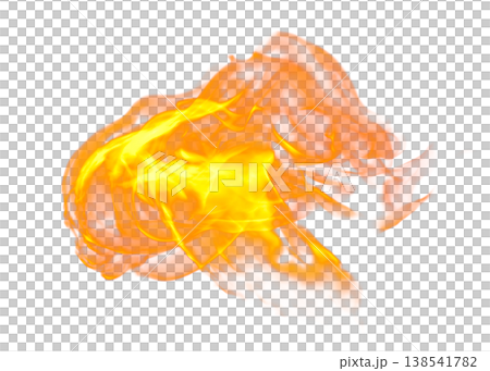 Bright orange and yellow flames with transparent background Bright orange and yellow flames with transparent background 138541782