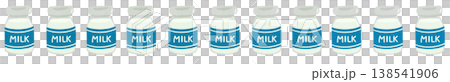 牛乳のライン 138541906