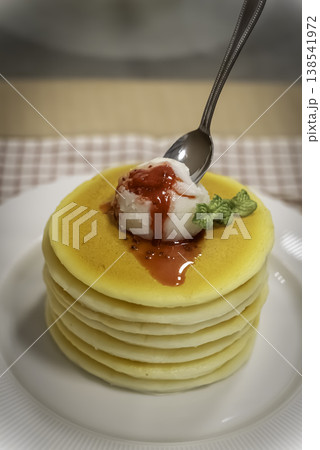 パンケーキの食品サンプル パンケーキの食品サンプル 138541972