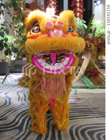 中国 旧正月の獅子舞 春節 中国 旧正月の獅子舞 春節 138542158