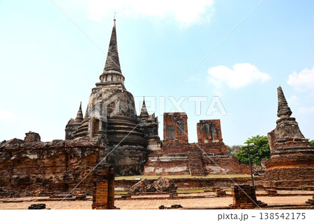 タイ世界遺産アユタヤのワット・プラシー・サンペット1 138542175