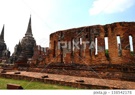 タイ世界遺産アユタヤのワット・プラシー・サンペット4 138542178