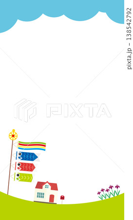 子どもの日の背景イラスト　こいのぼり 138542792