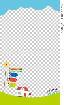 子どもの日の背景イラスト　こいのぼり 138542792