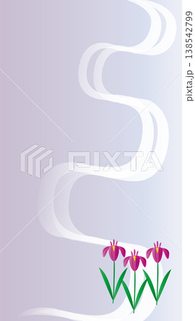 菖蒲の花　夏の背景 138542799