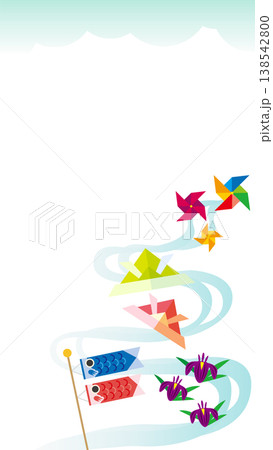 子どもの日の背景イラスト　こいのぼり 138542800