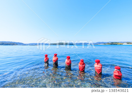 満潮時のはらほげ地蔵　長崎県壱岐市 138543021
