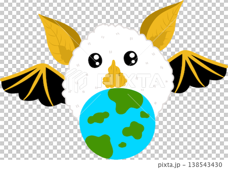 Cute Honduran Bat Holding Earth Cute Honduran Bat Holding Earth 138543430