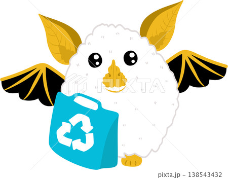 Cute Honduran Bat With Eco Bag Cute Honduran Bat With Eco Bag 138543432