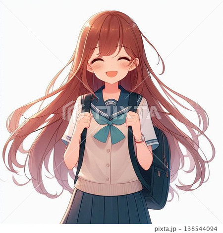 笑顔で元気なかわいい女の子 笑顔で元気なかわいい女の子 138544094