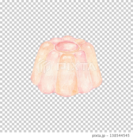 ババロアの手描きイラスト 138544545