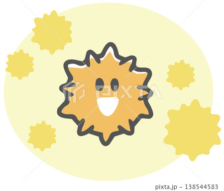 かわいい花粉のイラスト かわいい花粉のイラスト 138544583