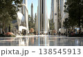 巨大なビル群と先端インフラが生み出す未来都市の洗練された都市景観 138545913