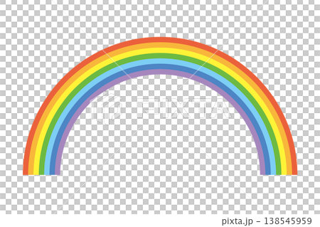 Rainbow illustration material Rainbow illustration material 138545959