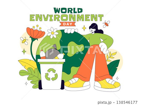 World Environment Day Vector Illustration Featuring Green Trees And Forest Plants For Saving Planet Earth Background Design World Environment Day Vector Illustration Featuring Green Trees And Forest Plants For Saving Planet Earth Background Design 138546177