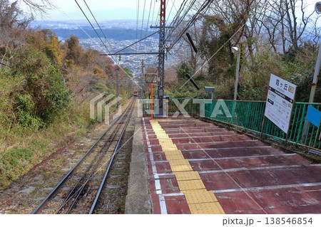 生駒ケーブル 霞ヶ丘駅から見下ろす生駒の街並み(山上線) 生駒ケーブル 霞ヶ丘駅から見下ろす生駒の街並み(山上線) 138546854