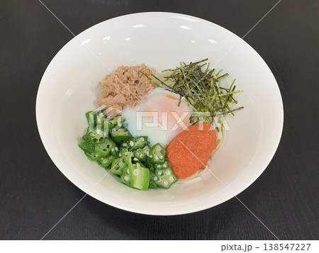 冷製 釜玉 明太子 うどん 冷製 釜玉 明太子 うどん 138547227