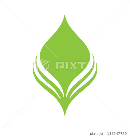 Simple Organic Leaf Logo Design Simple Organic Leaf Logo Design 138547729