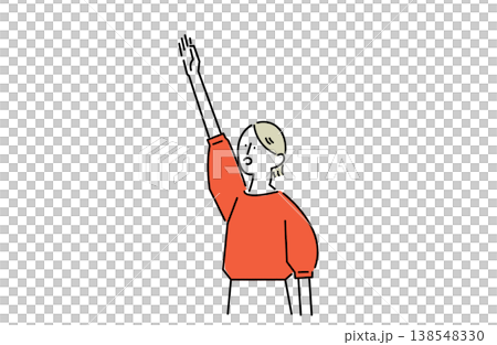 舉起她的手的女人 舉起她的手的女人 138548330