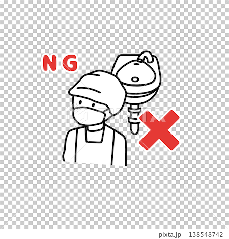 Insufficient handwashing: Things to avoid (Illustration) for preventing food poisoning Insufficient handwashing: Things to avoid (Illustration) for preventing food poisoning 138548742