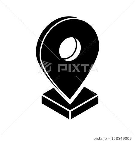 Isometric Locator icon vector design templates simple and modern 138549005