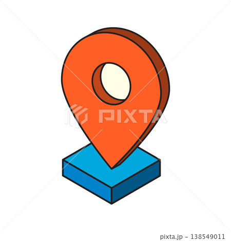 Isometric Locator icon vector design templates simple and modern Isometric Locator icon vector design templates simple and modern 138549011