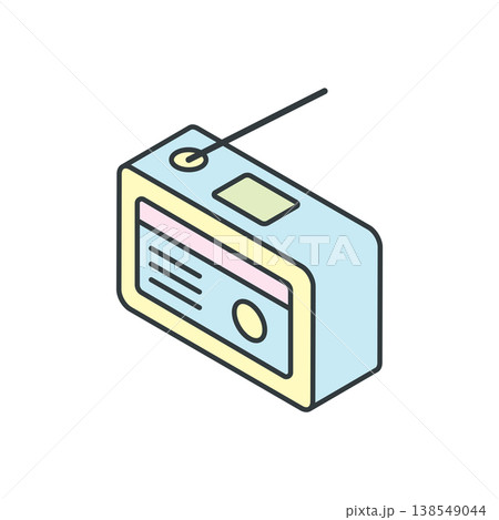 Isometric Radio icon vector design element templates simple and modern Isometric Radio icon vector design element templates simple and modern 138549044