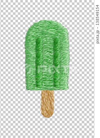 [Ice Melon Flavor] Hand Embroidery Illustration Material 138549154